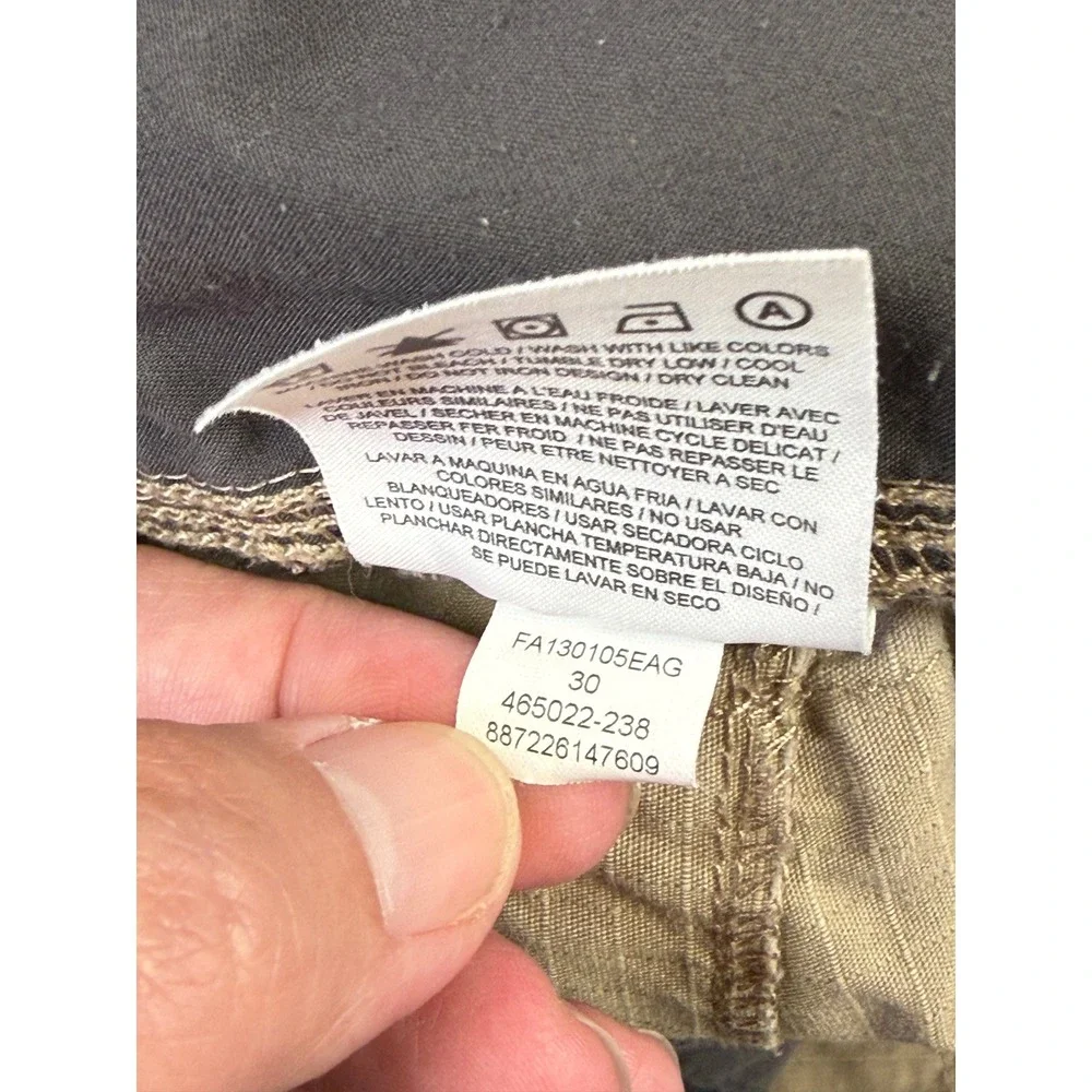 Distressed Jordan Brand Mens Ripstop Cargo Shorts Tan Size 30 Utility 465022-238
